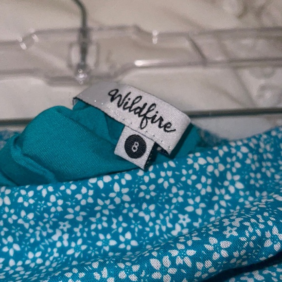 Blue floral ruffle skirt - Picture 2 of 2